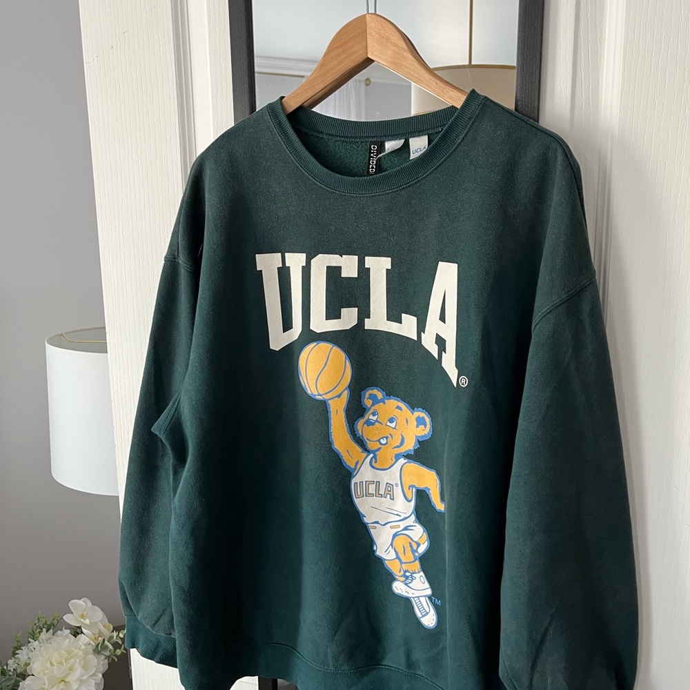 H&M Green UCLA sweater